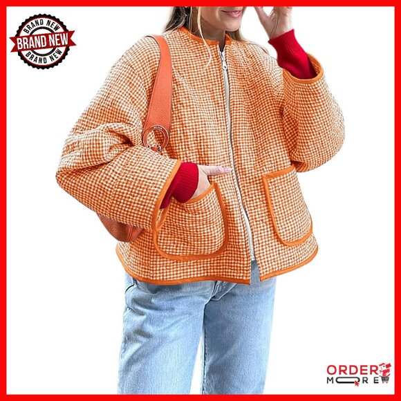 Jackets & Blazers - Women's Quilted Puffer Jacket Lightweight Packable Fall Winter Coat S-2XL